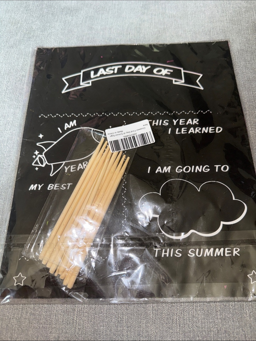Black Chalk-Style Scratching Paper First Day Of School